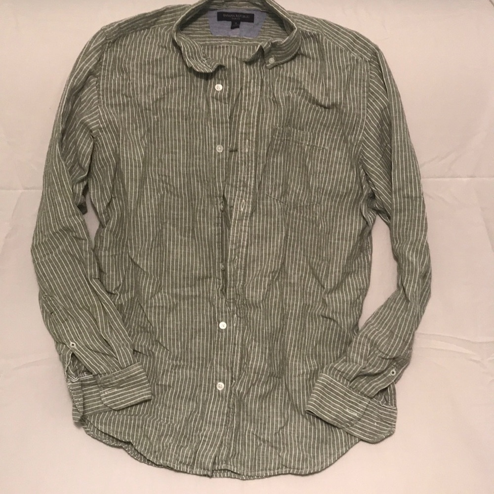 Linen button down